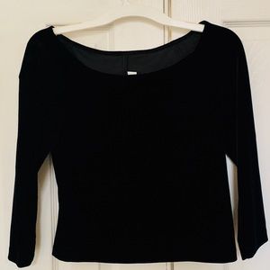 Black Velvet Top